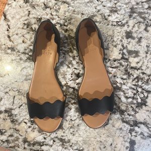J Crew open toed flats